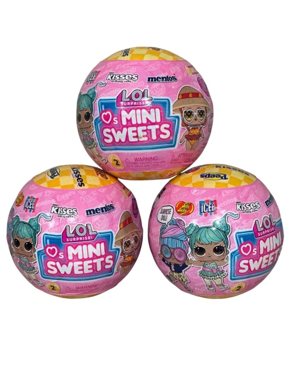 3x- L.O.L. Surprise Mini Sweets Doll Mystery Ball With 7 Fun Candy-Themed Surpri